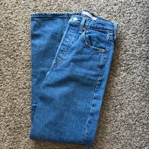 Levis ribcage straight jeans